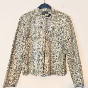 Louben snake skin print blazer